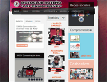 Tablet Screenshot of motoclubrota.com